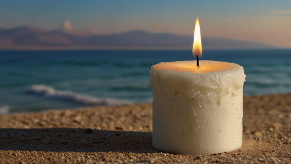 Dead Sea-Blessed Candle from Israel