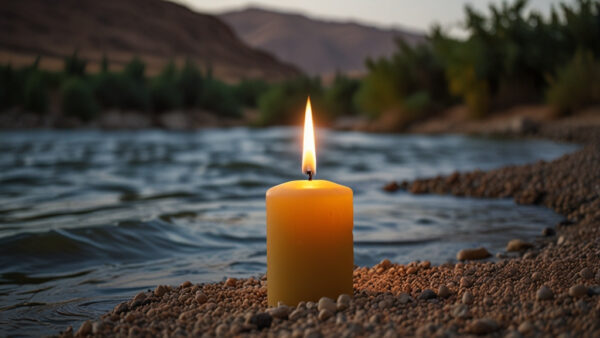 Jordan River Blessed Candle