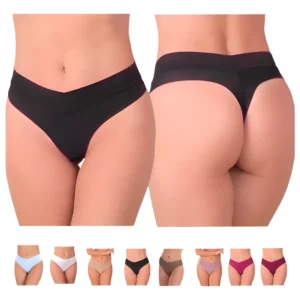 Brazilian Lucky Thong Set - Pack of 10 Seamless, Comfortable, and Invisible Panties