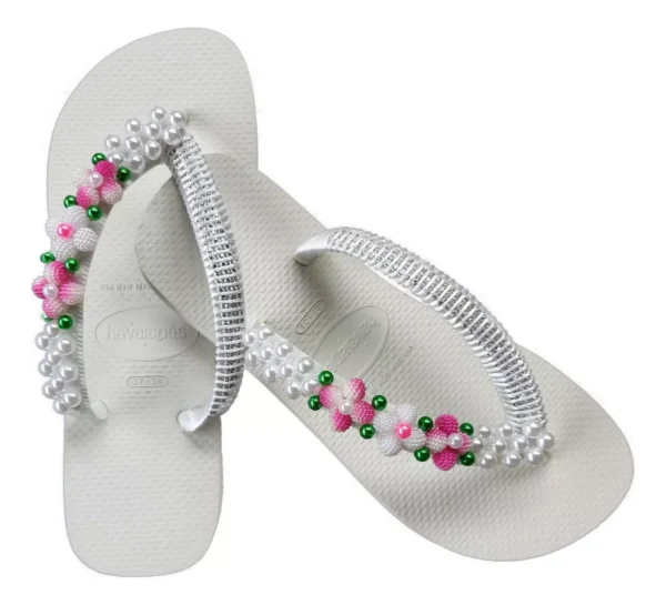 Decorated Havaianas with Stunning Rhinestones and Custom Crystals – The Authentic Brazilian Sandals - Image 5