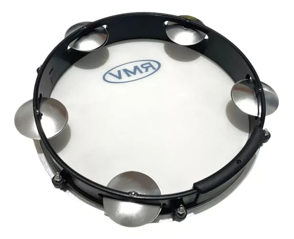 Professional Brazilian Pandeiro RMV 10-Inch Black with Milky Skin - The Ultimate Percussion Experience - Image 2