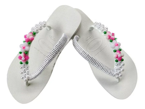 Decorated Havaianas with Stunning Rhinestones and Custom Crystals – The Authentic Brazilian Sandals - Image 4