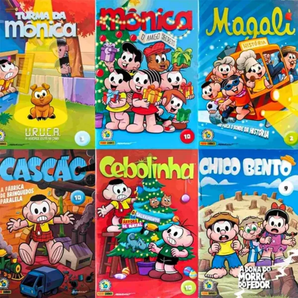 Brazilian Comics: Turma da Mônica Kit - 10 Brand New and Unique Issues - Image 2