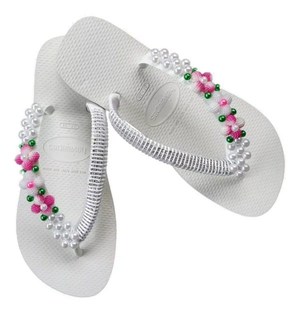 Decorated Havaianas with Stunning Rhinestones and Custom Crystals – The Authentic Brazilian Sandals - Image 2