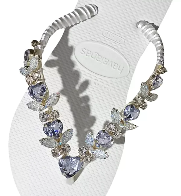 Luxury Decorated Havaianas Sandals with Rhinestones and Sparkling Gemstones - Image 4