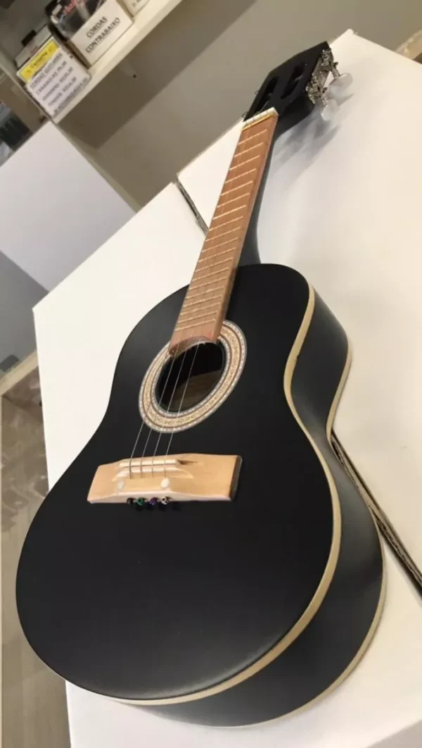 Acoustic Cavaquinho - Matte Black Elegance for Your Musical Journey - Image 7