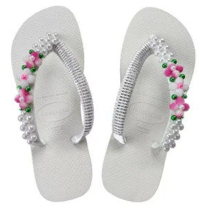 Decorated Havaianas with Stunning Rhinestones and Custom Crystals – The Authentic Brazilian Sandals