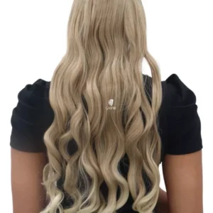 Tic Tac Hair Extension For Mega Hair Organic Fiber 150gr Wavy Color Blonde With Platinum Californian 28t613