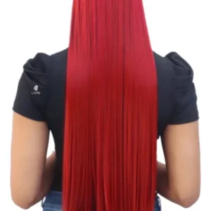 Tic Tac Hair Extension for Mega Hair Organic Fiber - Red Color 130m98, 150g