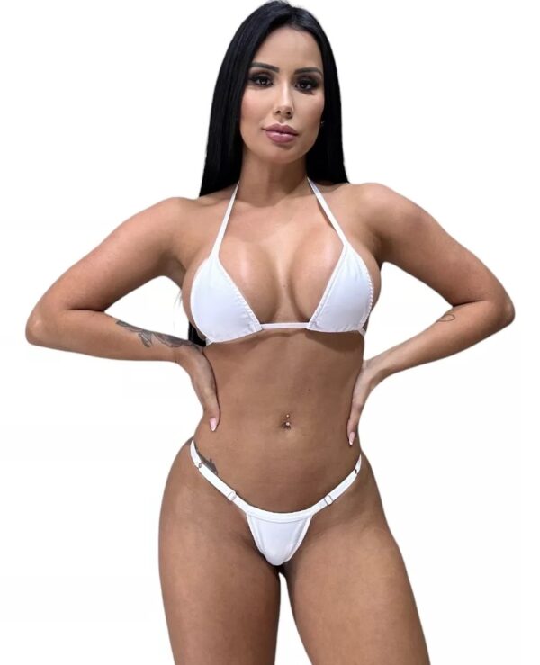 Brazilian White Bikini for Natural Tanning